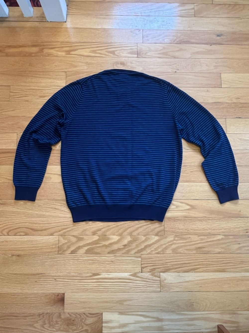 J. Crew Cotton Cashmere Blend Striped Men’s Crewneck Sweater - Picture 6 of 6